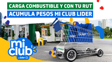 Acumulación pesos Mi club Lider - Petrobras